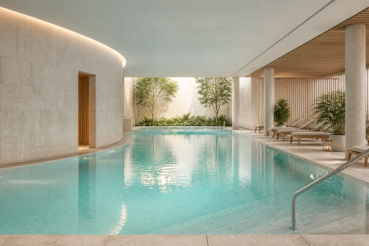 Современный бассейн в SPA